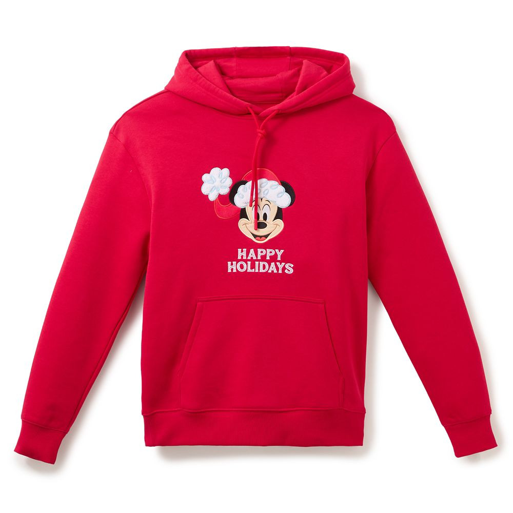Santa Mickey Mouse Pullover Hoodie for Adults | Disney Store