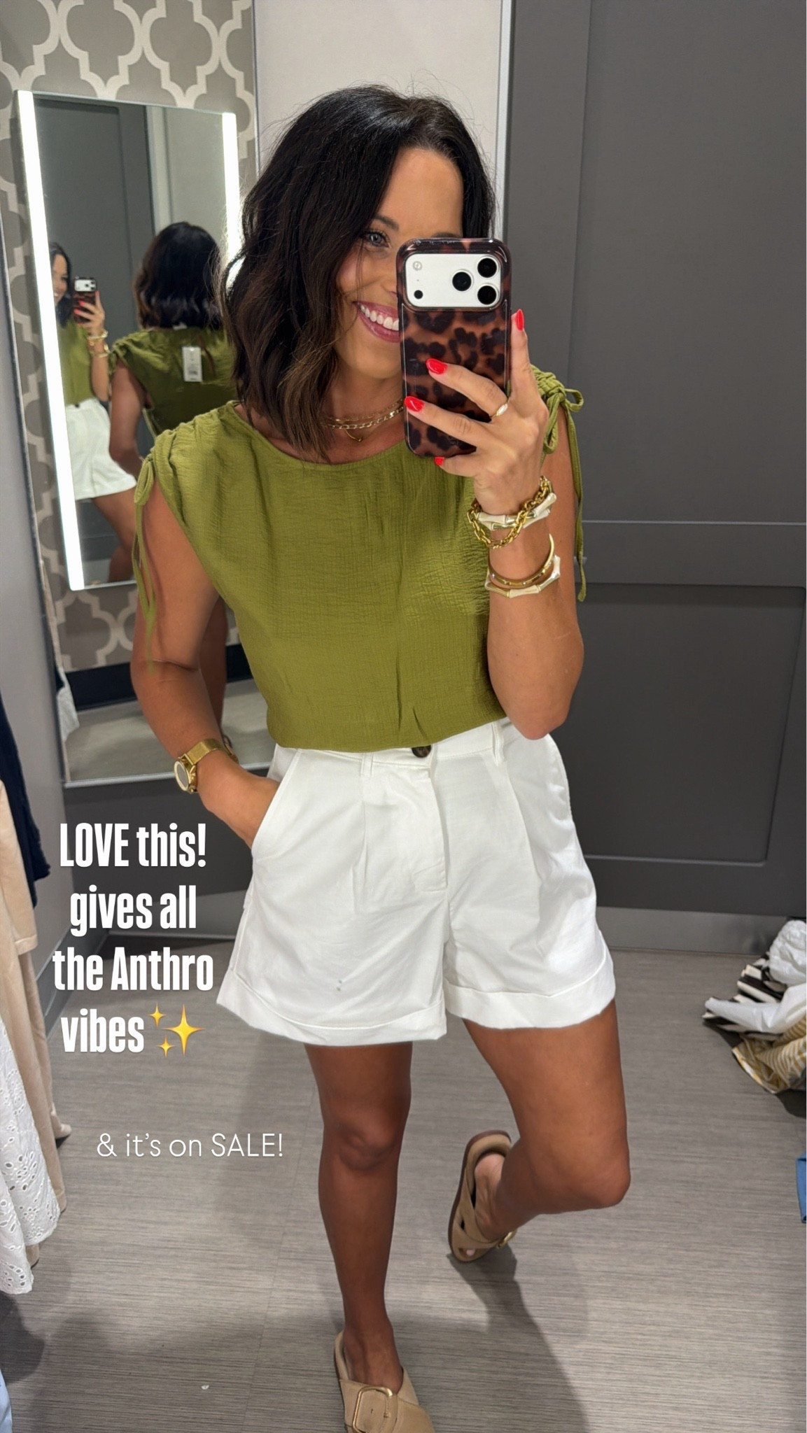 Okay this top is giving Anthro vibes without the Anthro price tag 🤍✨

The color is so good, the fit is flattering, and I love how effortlessly chic it looks with white shorts. This is one of those outfits that looks way more expensive than it is and feels perfect for summer dinners, vacation, or just a cute everyday look.

Size XS, 5’3 for reference

#TargetStyle #TargetFinds #TargetFashion #AnthroInspired #SummerStyle #AffordableFashion #LTKStyle #LTKFinds #OOTD #SummerOutfit