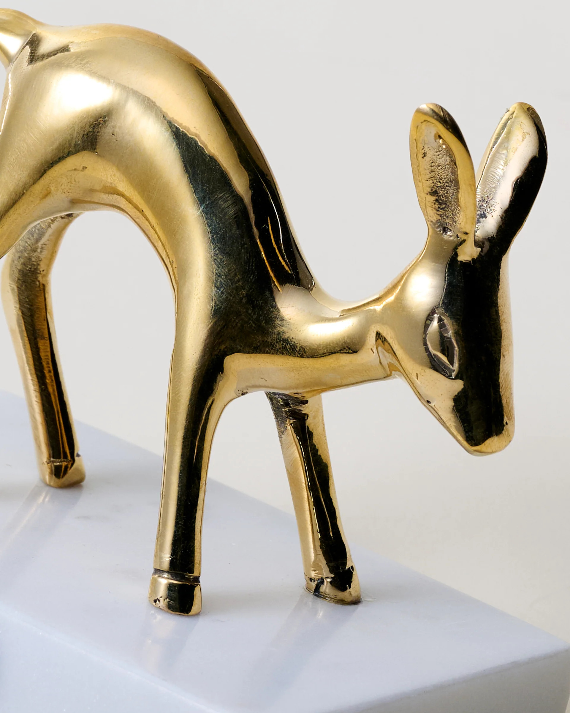 Solid Brass Fawn Stocking Holder | Magnolia