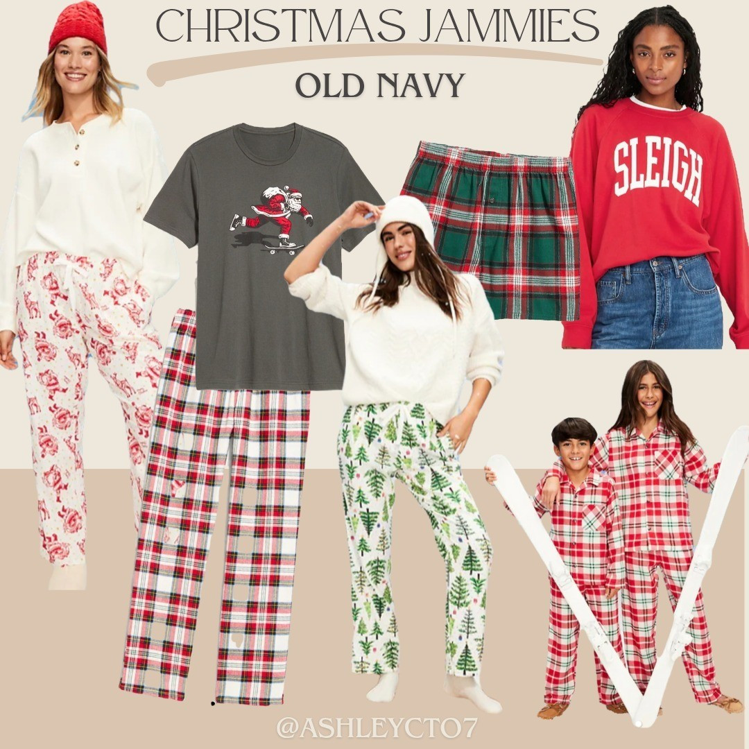 Old Navy’s 50% off sale is back, which means it’s officially time to grab Christmas PJs before they’re gone! 🎄 I love mixing and matching pieces because both of my kids have sensory issues, and Old Navy always has comfy options that work for the whole family. Snag yours now before they sell out! 

#LTKHoliday #LTKFindsUnder100 #LTKFamily