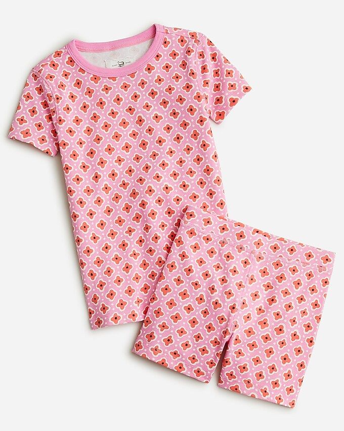 Kids' short-sleeve printed pajama set | J.Crew US