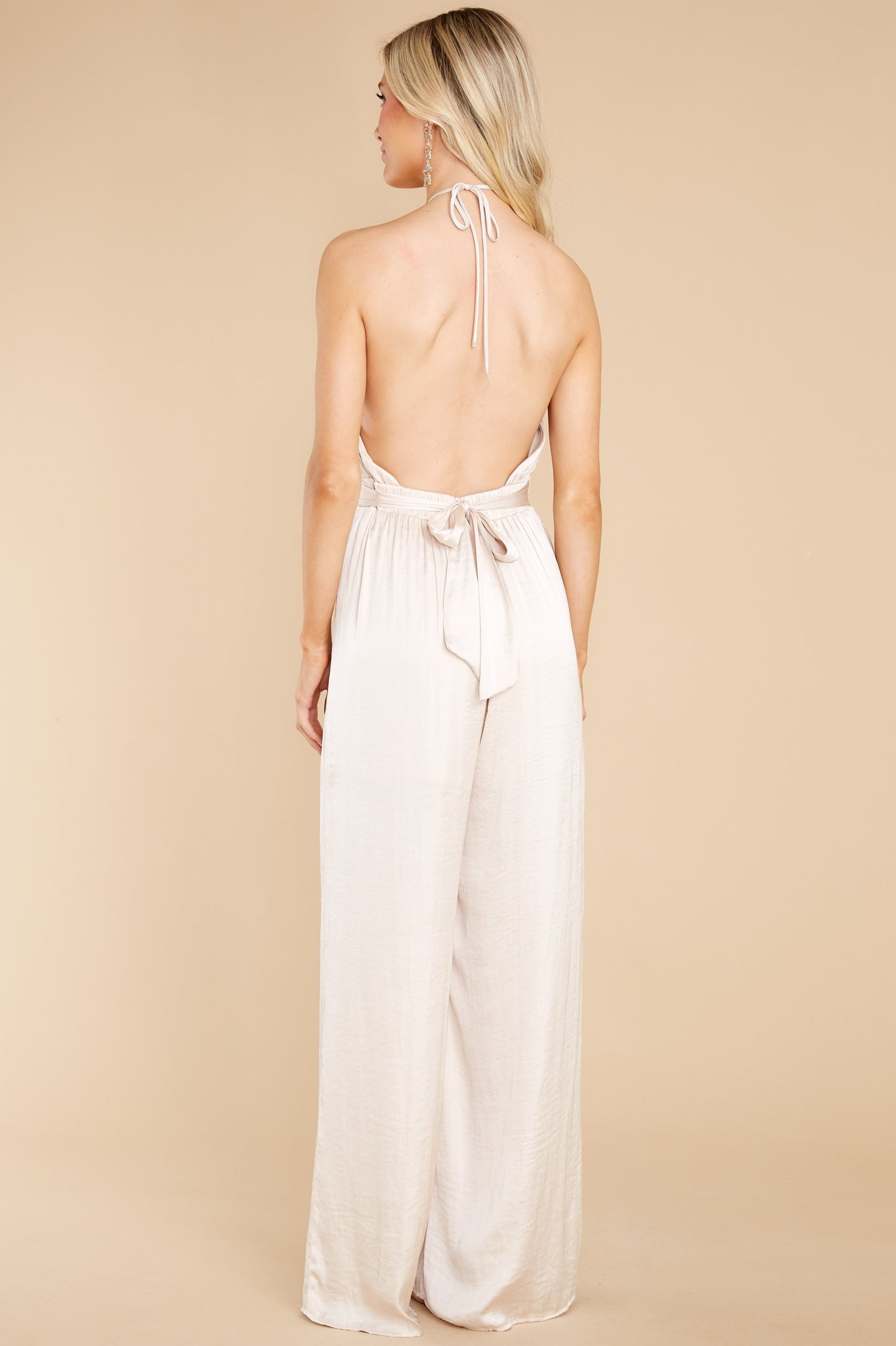 Heart's Content Beige Jumpsuit | Red Dress 