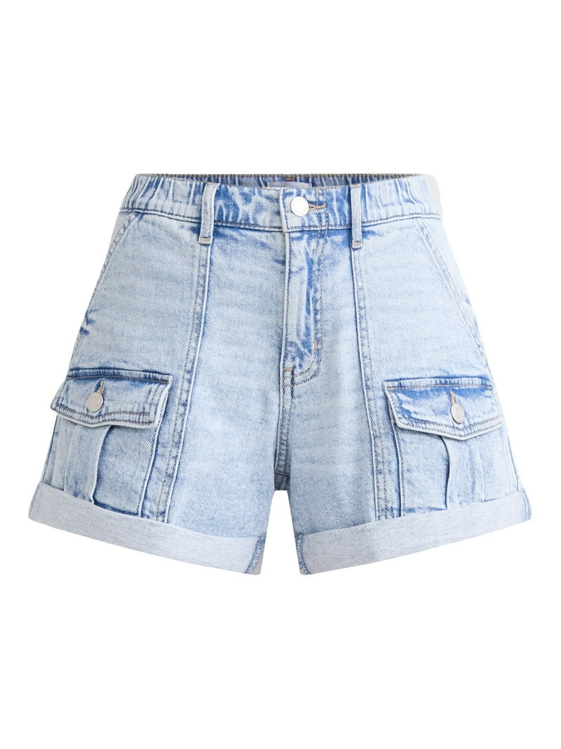 Time and Tru Women's Utility Short, 4" Inseam, Size Range 2-20 | Walmart (US)