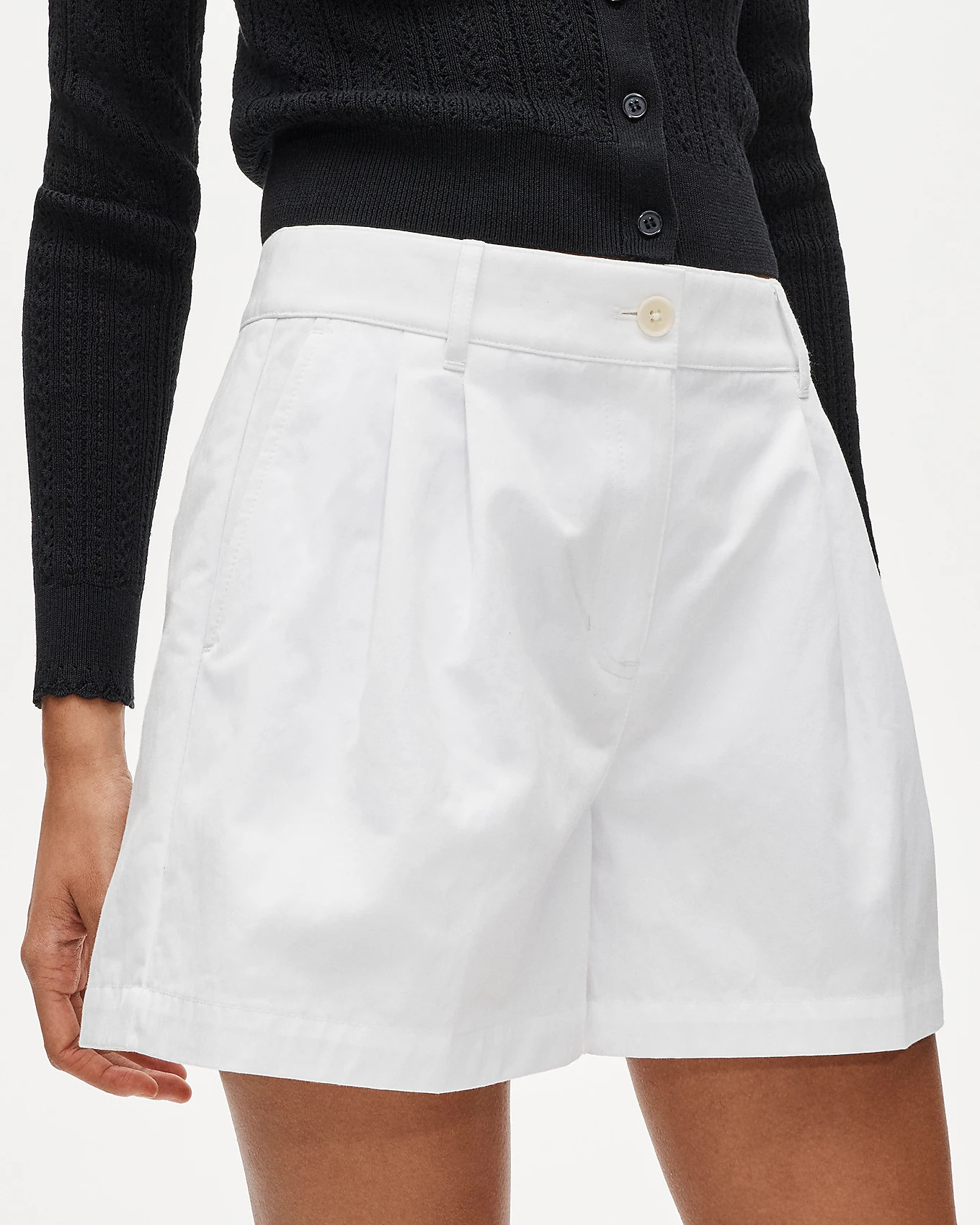 Easy pleated short in cotton-nylon blend | J. Crew US