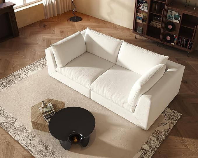 Oversized Modular Sectional Sofa,Cloud Couch Deep Seat Sofa Cushion Covers Removable,Oversized Se... | Amazon (US)