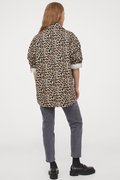 Cotton Twill Shacket | H&M (US + CA)