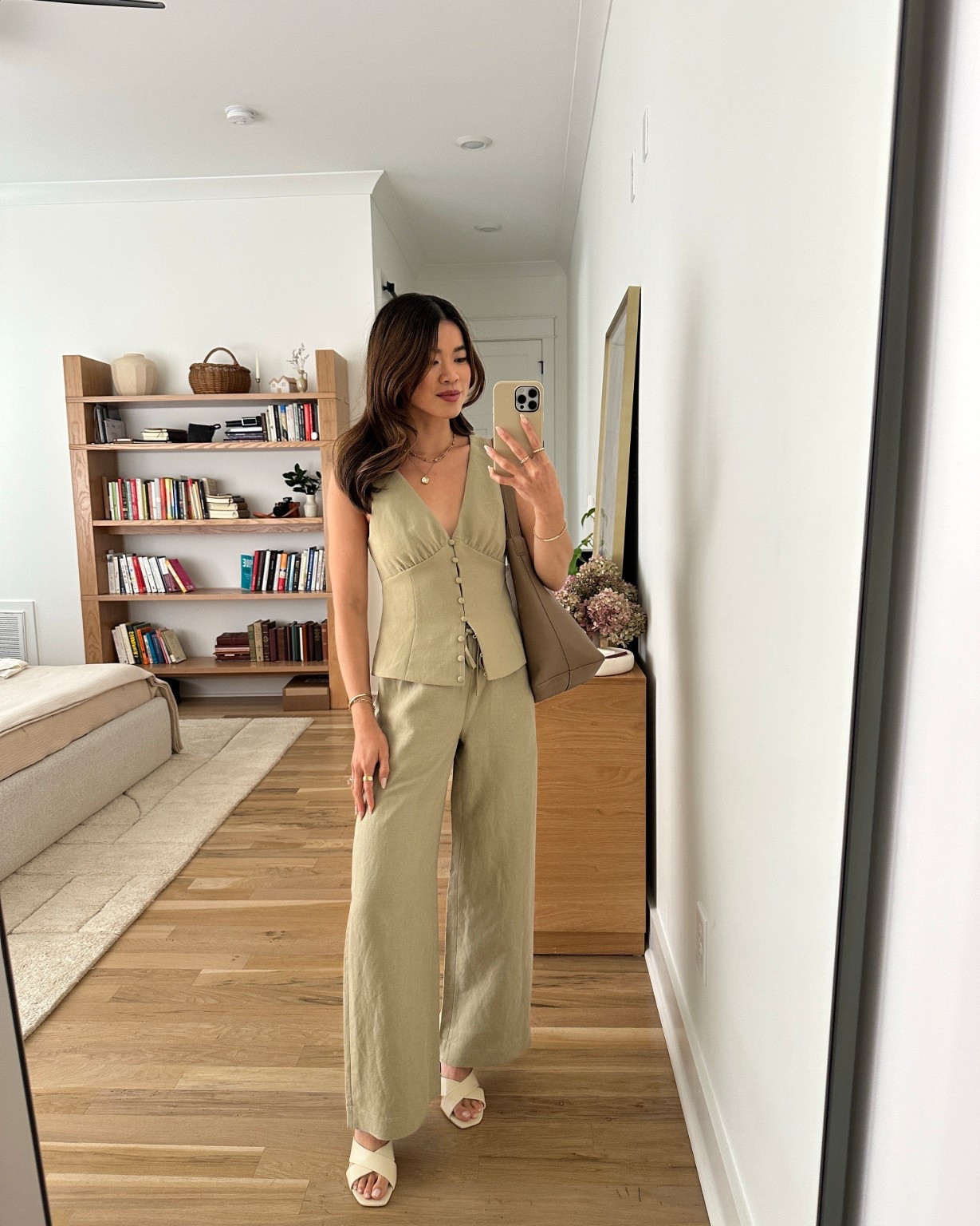 Sizing info: 
•Top size XS
•Pants size 2XS Short in Martini Olive

petite fashion, get dressed with me, outfit inspiration, ootd, nashville outfit, Nashville influencer, petite style, vacation style, casual outfits, mom style, petite pants, spring outfits, spring outfit info, spring pants, spring outfit idea, spring top, spring bag, spring blouse, aritzia top, spring shoes, viral pants, aritzia pants, petite pants, matching set 
@Aritzia 
 

#LTKPetite #LTKSeasonal #LTKootd