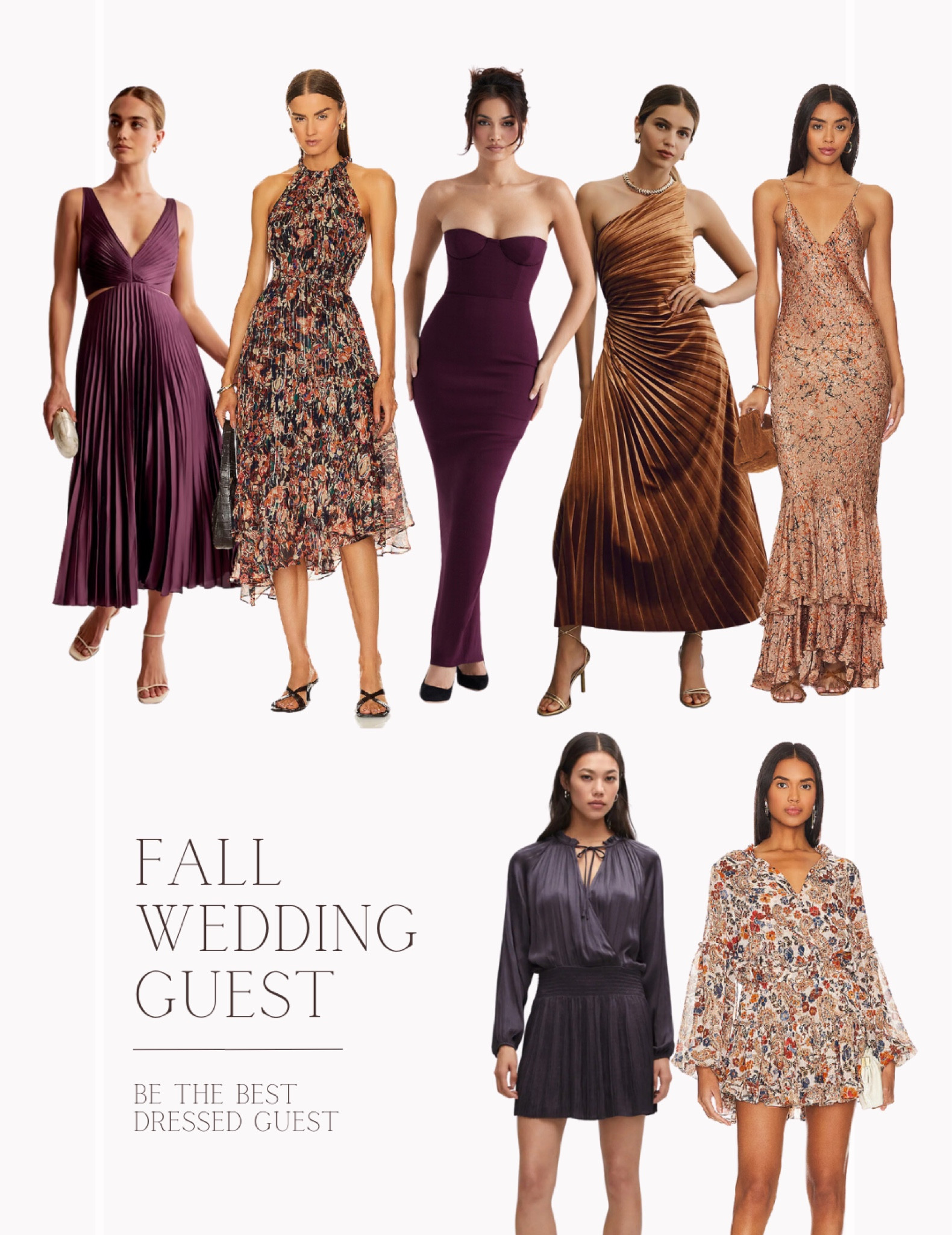 fall wedding - autumn wedding outfits - winter wedding - autumn wedding guest - formal dress - floral wedding guest dress - fall event dress - bridesmaid dress - black tie dress - cocktail dress - burgundy dress

#LTKeurope #LTKstyletip #LTKSeasonal