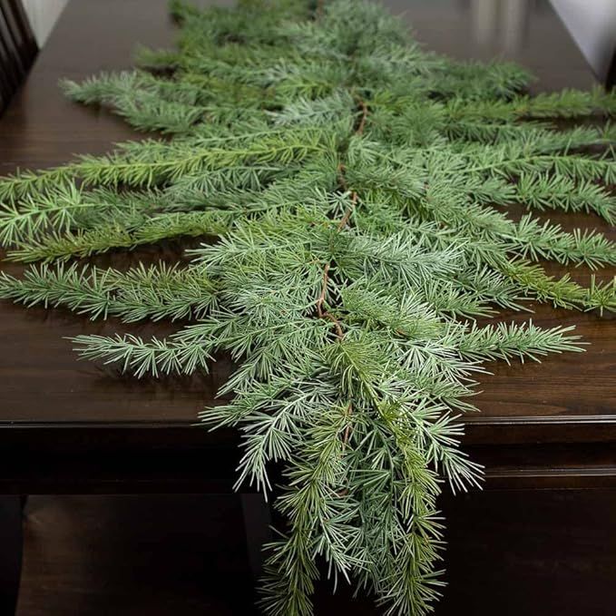Long Artificial Winter Holiday Pine Garland (78 inch Long) by Factory Direct Craft - Weather Resi... | Amazon (US)
