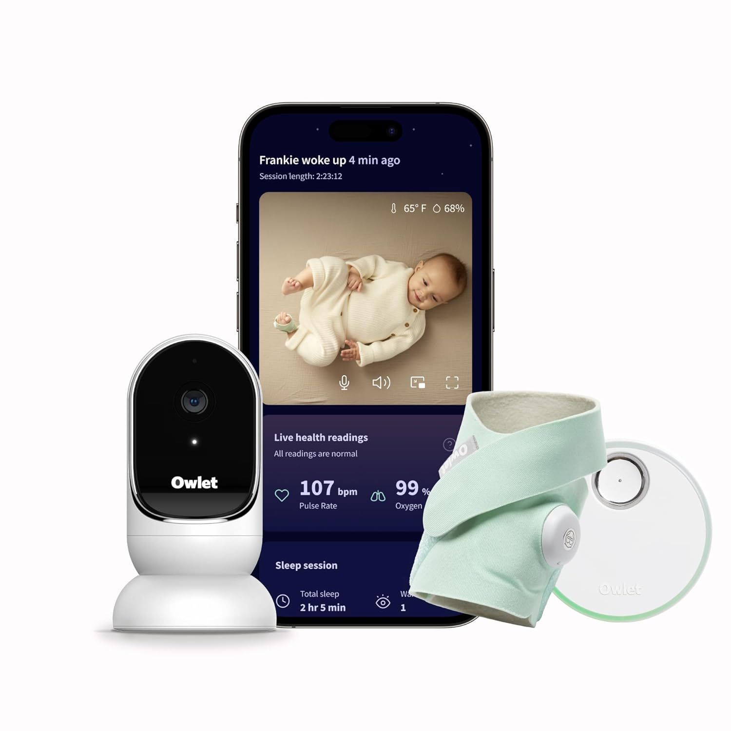 Owlet® Dream Duo Smart Baby Monitor: FDA-Cleared Dream Sock® plus Owlet Cam - Tracks & Notifies... | Amazon (US)