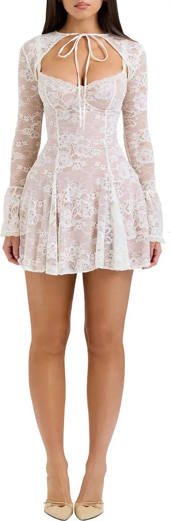 HOUSE OF CB Alice Underwire Lace Minidress & Bolero | Nordstrom | Nordstrom