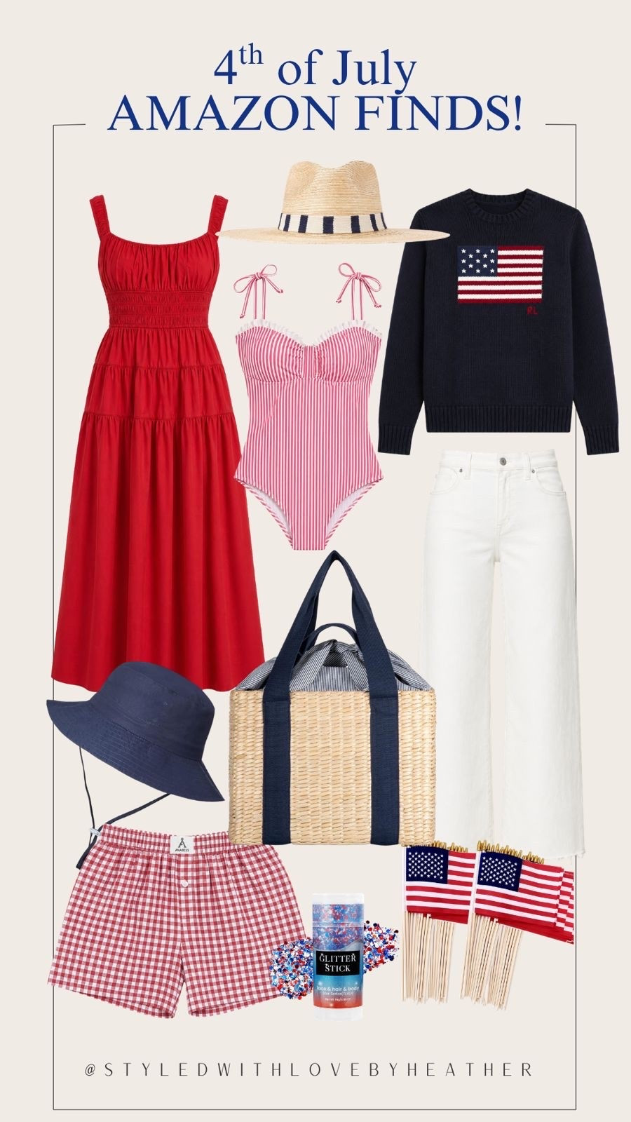 Everything you need for a festive 4th of July weekend in one place! ❤️🤍💙 From patriotic outfits to beach essentials and fun accessories, these Amazon finds are too cute to pass up.

#LTKitalia #LTKeurope #LTKsummer