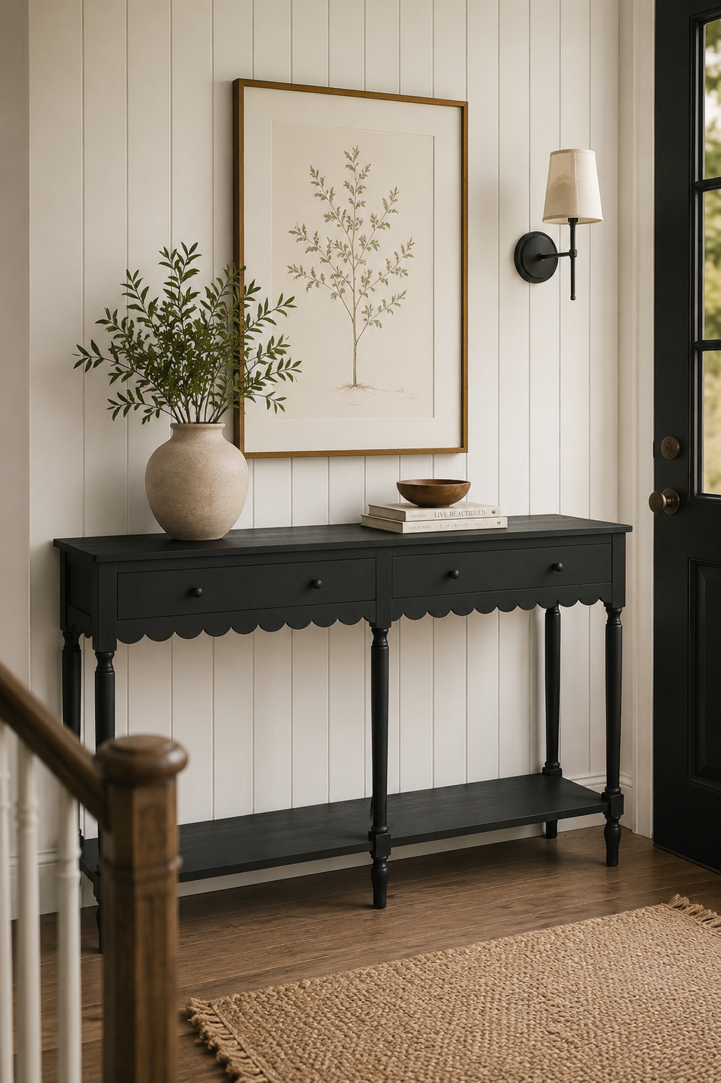 I can't get over this scalloped console table. It is so pretty AND affordable 

 #LTKHome