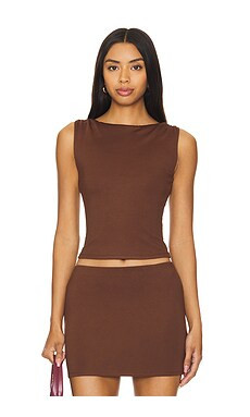 Lovers and Friends Lainey Top in Brown from Revolve.com | Revolve Clothing (Global)