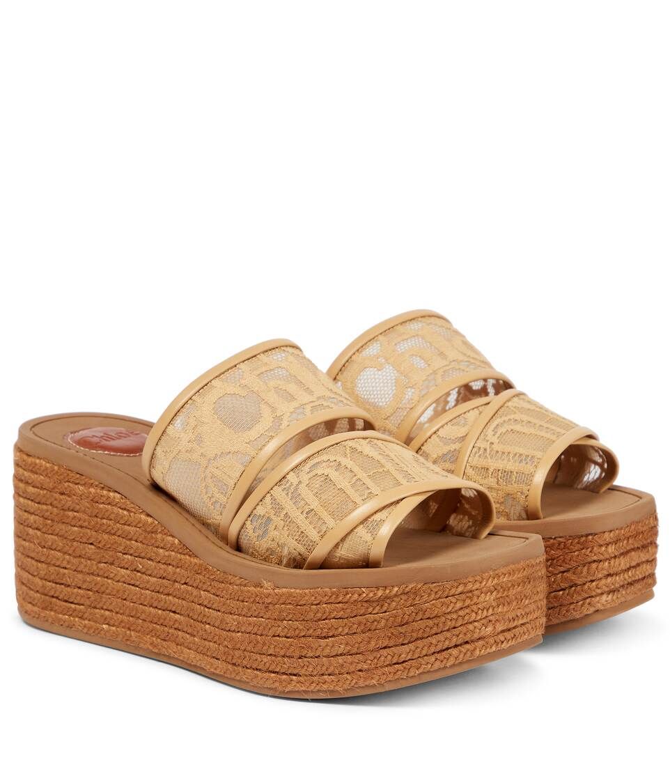 Woody lace wedge espadrille sandals | Mytheresa (US/CA)