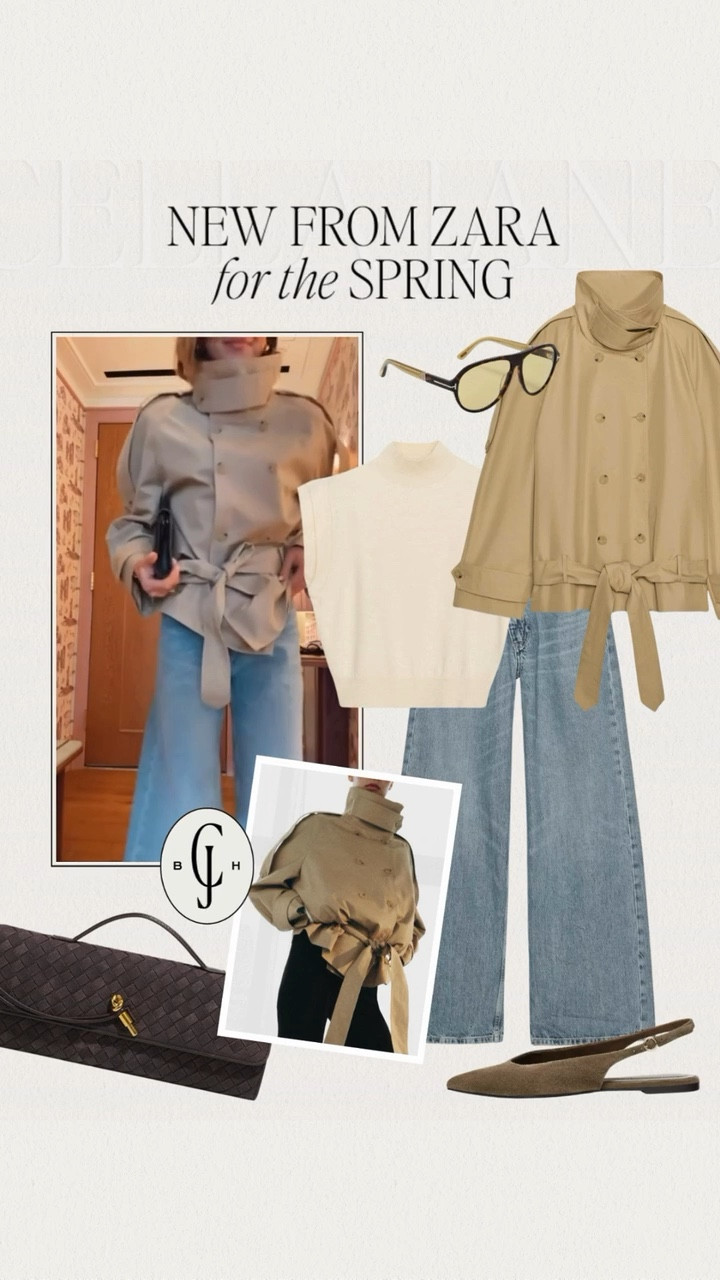 Spring trench from @Zara 
Easy cropped + full-length option
Size small.

#LTKootd