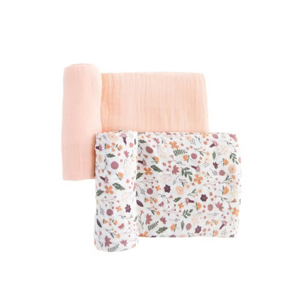 Red Rover Organic Cotton Muslin Swaddle Blanket - 2pk | Target