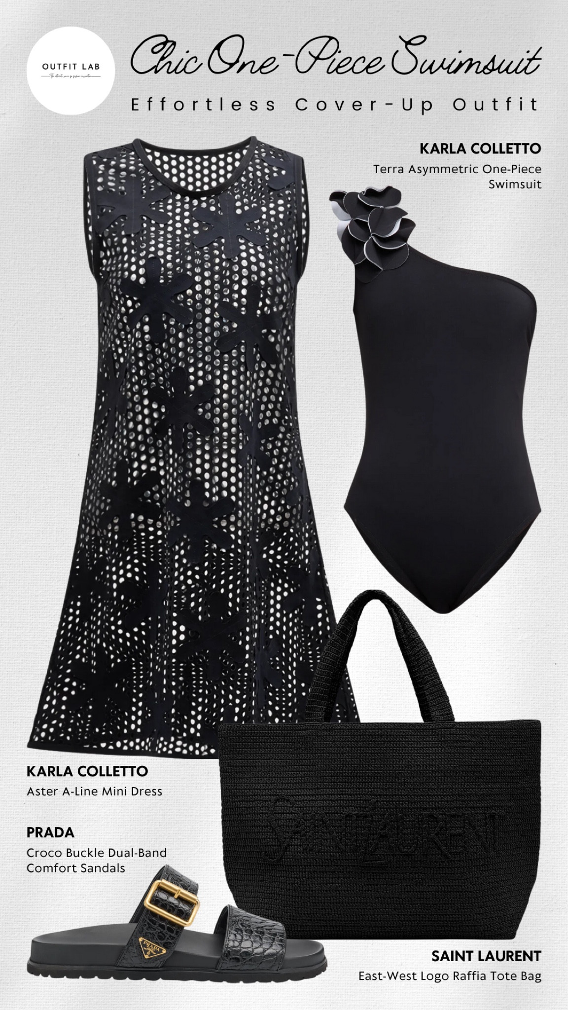 Chic One-Piece Swimsuit: Effortless Cover-Up Outfit – Shop Now!

Achieve effortless beach style with this chic one-piece swimsuit and cover-up outfit. Featuring a stylish Karla Colletto swimsuit paired with a matching dress for a seamless and elegant look. Complement the ensemble with a spacious Saint Laurent tote bag for all your essentials and step into luxurious Prada croco sandals for a touch of sophistication. Perfect for any summer getaway, this outfit ensures you stay fashionable and comfortable. Shop now to elevate your beach wardrobe with this stunning ensemble!

#LTKStyleTip #LTKSeasonal #LTKSwim