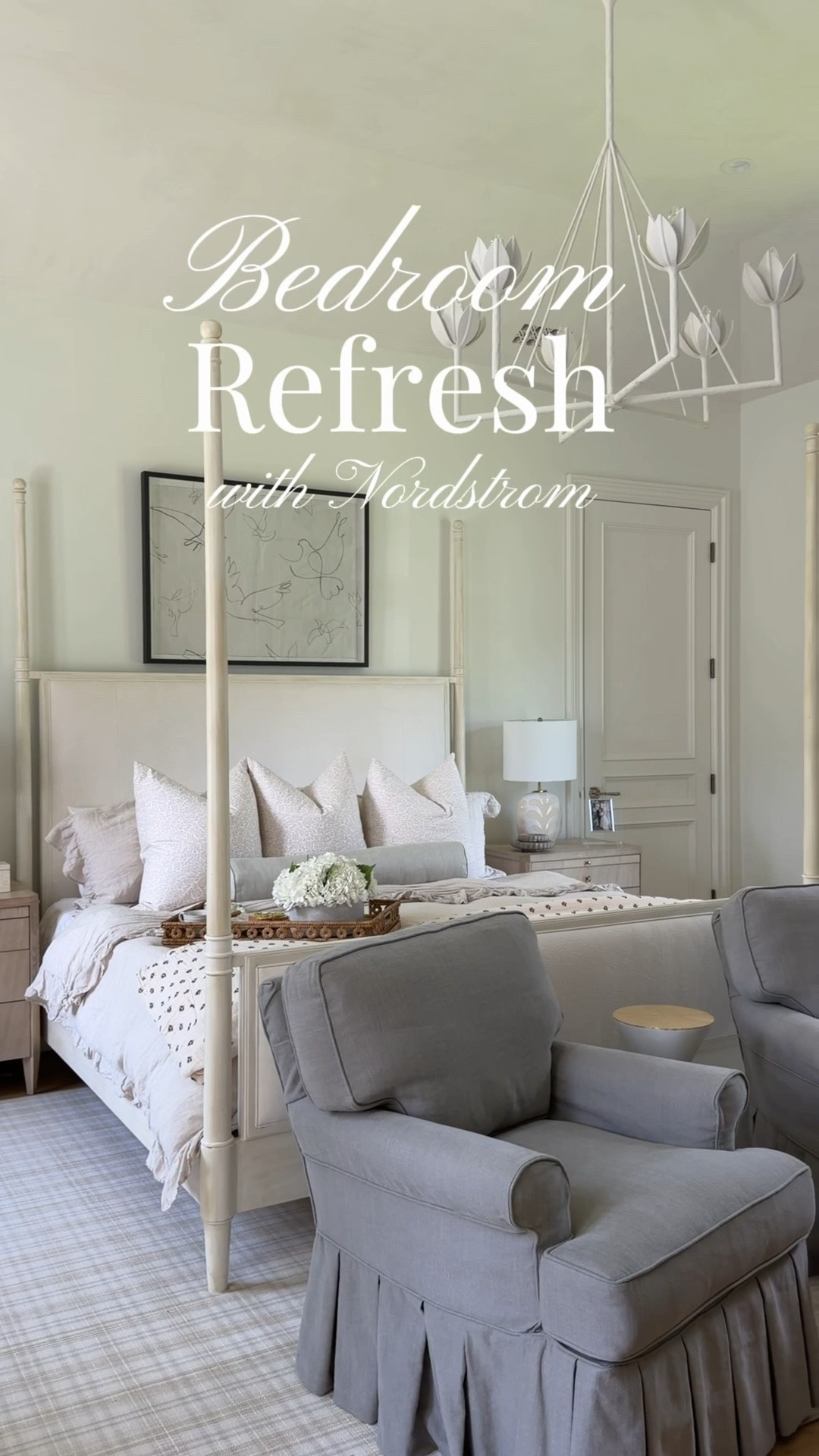 Bedroom refresh with @nordstrom! I know I’ll be spending a lot of time in my bedroom after the birth of our third child. These beautiful touches from Nordstrom help made the bedroom a calming and beautiful space! 🤍

#NordstromPartner

#LTKmomlife #LTKdayinmylife #LTKHome
