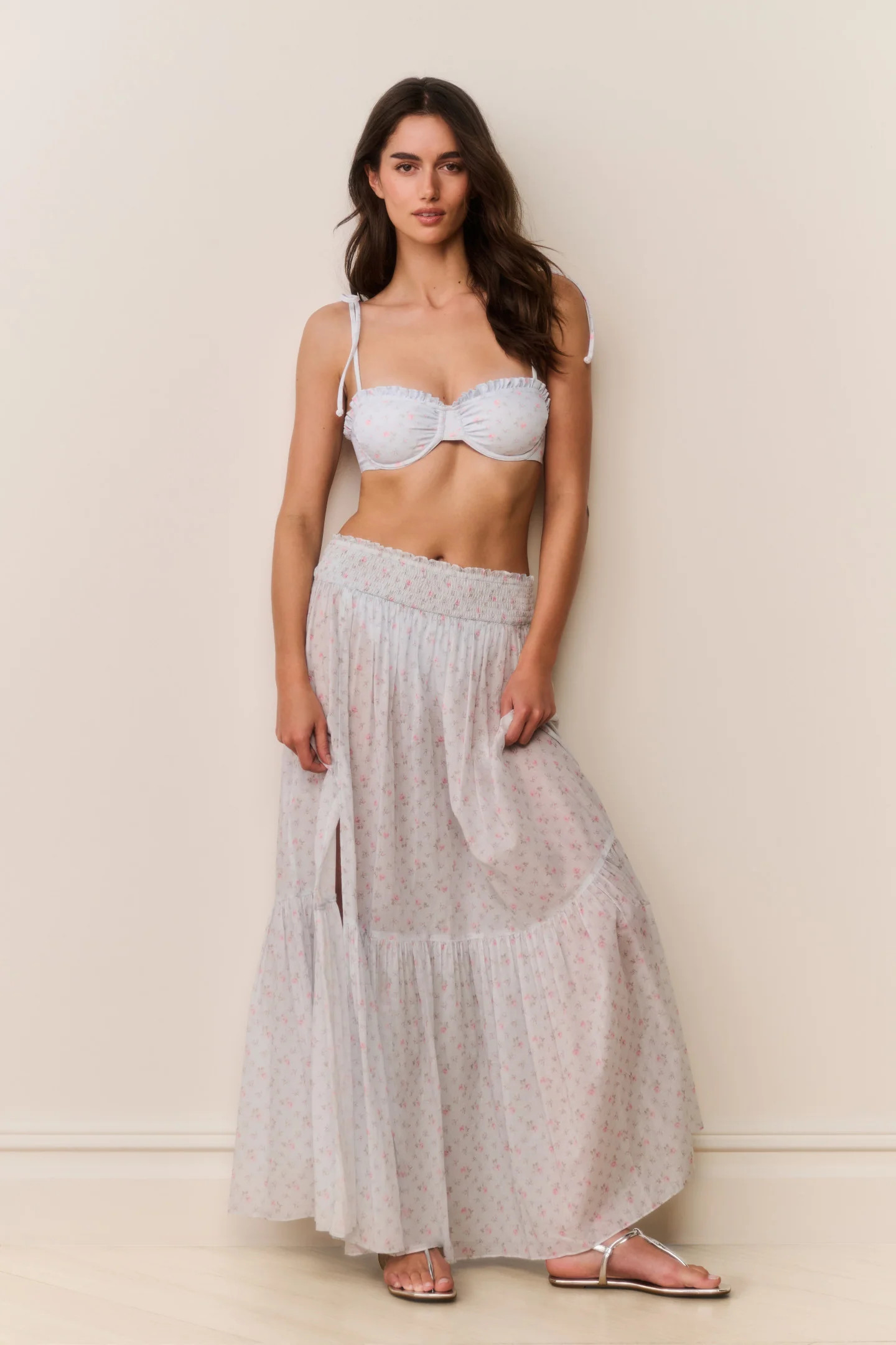 Umber Cotton Maxi Cover-Up Skirt | LoveShackFancy