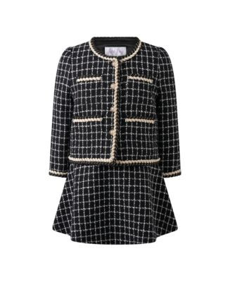Rachel Riley Girls' Check Tweed Jacket & Skirt Set – Little Kid, Big Kid  | Bloomingdale's Kids | Bloomingdale's (US)