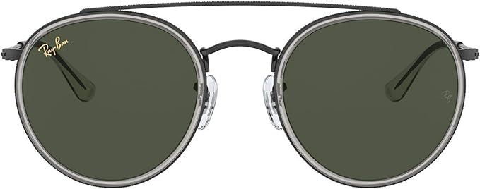 Ray-Ban Women's RB3647n Double Bridge Round Sunglasses | Amazon (US)