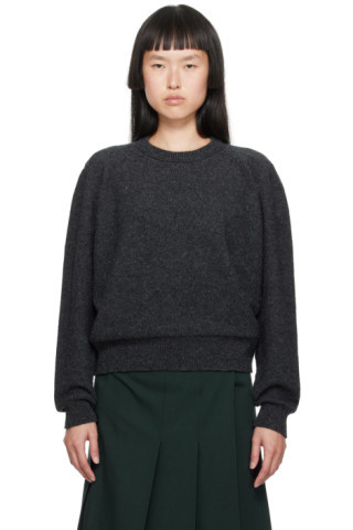 Gray Tilted Sweater | SSENSE