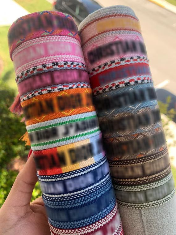 Designer inspired bracelet, woven friendship bracelet, woven cotton bracelet, handmade woven brac... | Etsy (US)