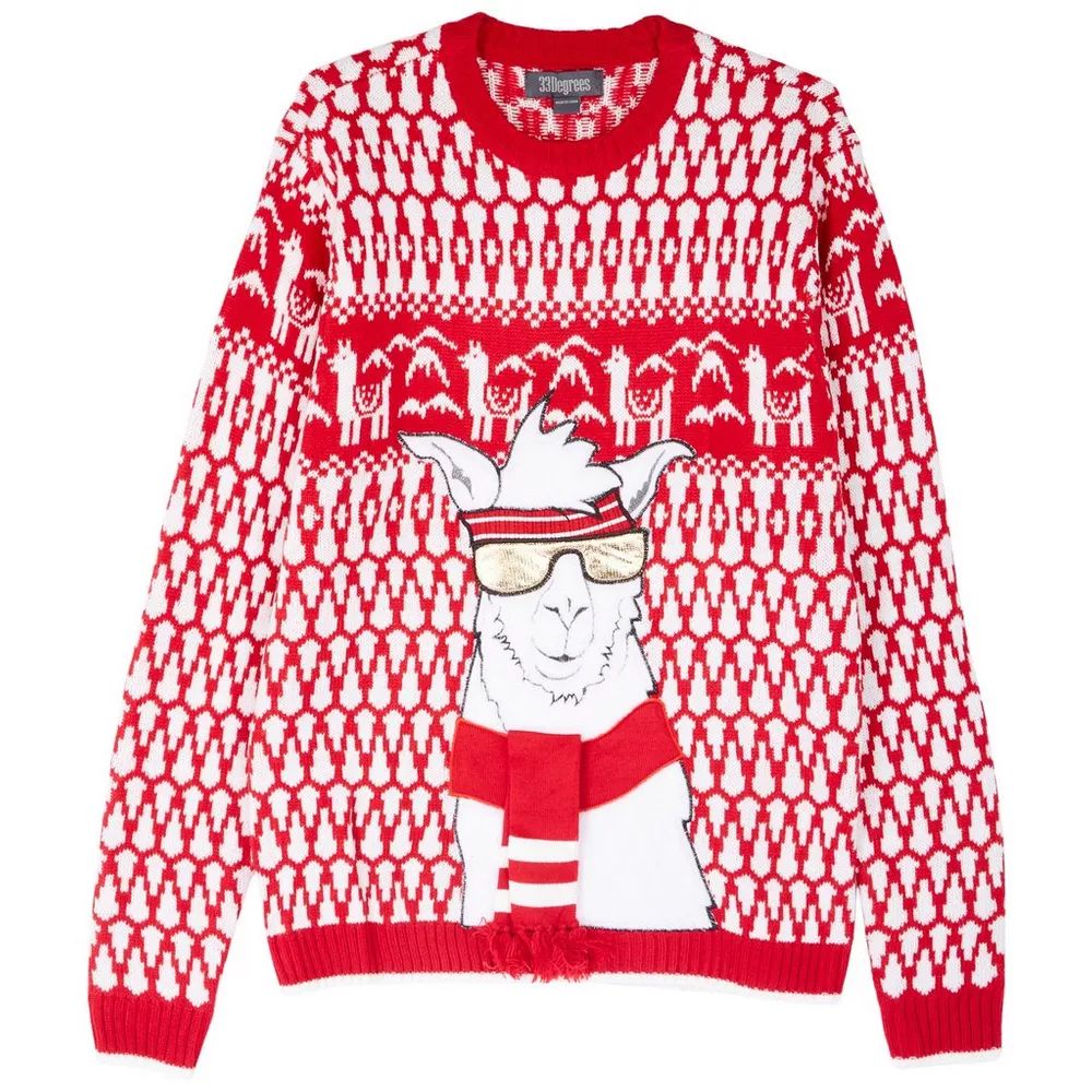 Mens Christmas Llama Long Sleeve Sweater | Bealls