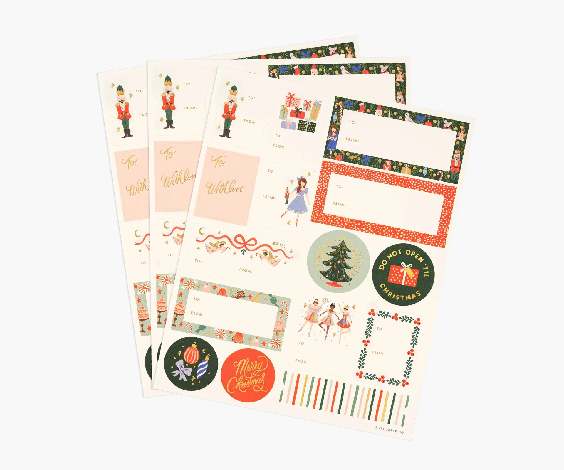 Holiday Gift Stickers - Nutcracker | Rifle Paper Co.