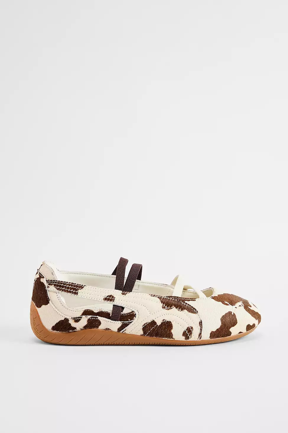 PUMA Cow Print Speedcat Ballet Shoes - Chocolate UK 6 at Urban Outfitters | Urban Outfitters UK