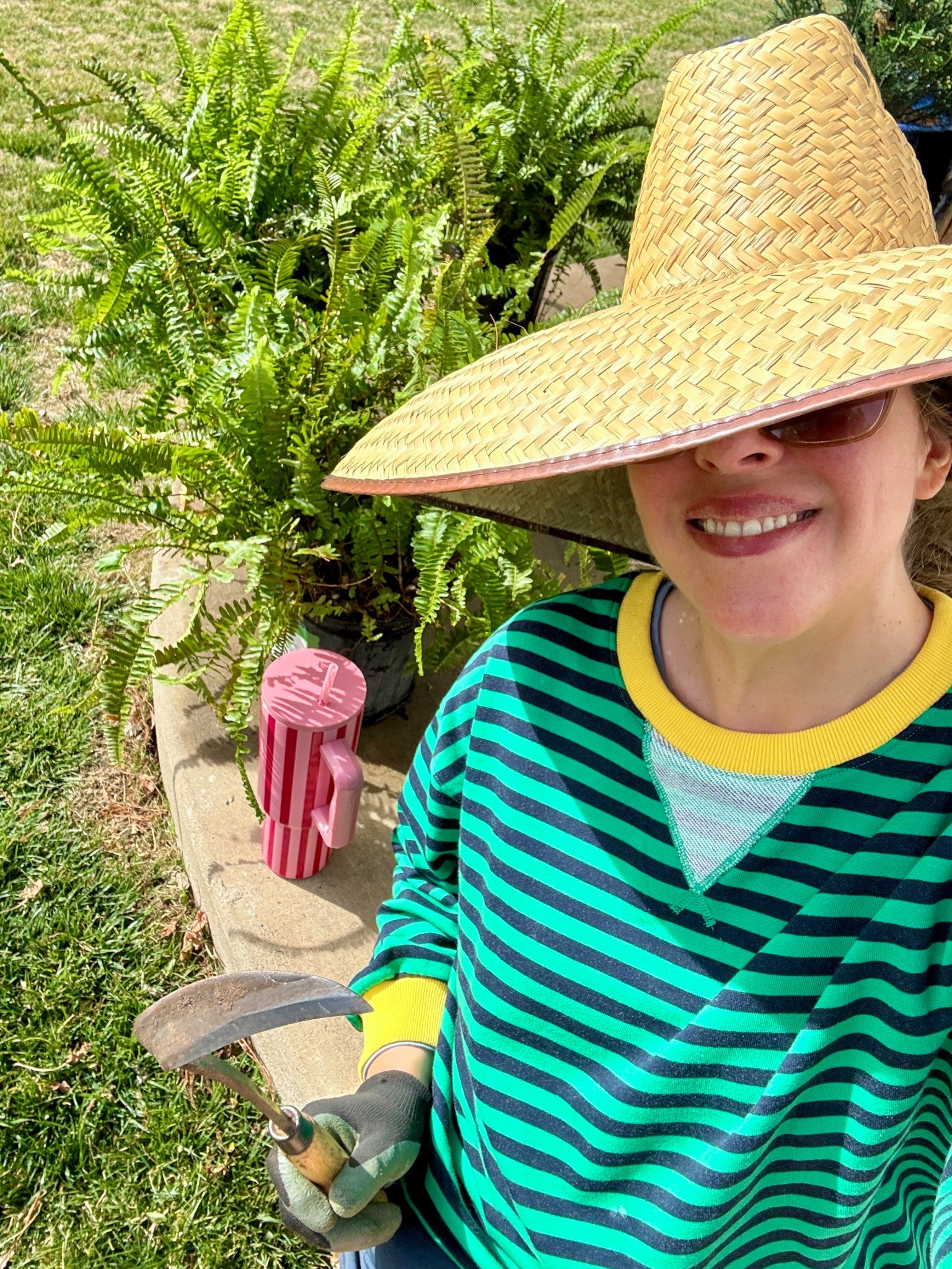 Favorite giant hat to shade my face while gardening or sitting in the sun! Also this is my favorite weeding tool, makes the job so much easier! 

#LTKHome #LTKActive #LTKOver40