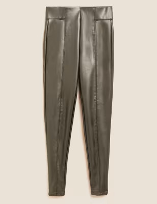 Leather Look High Waisted Leggings | Marks & Spencer (UK)