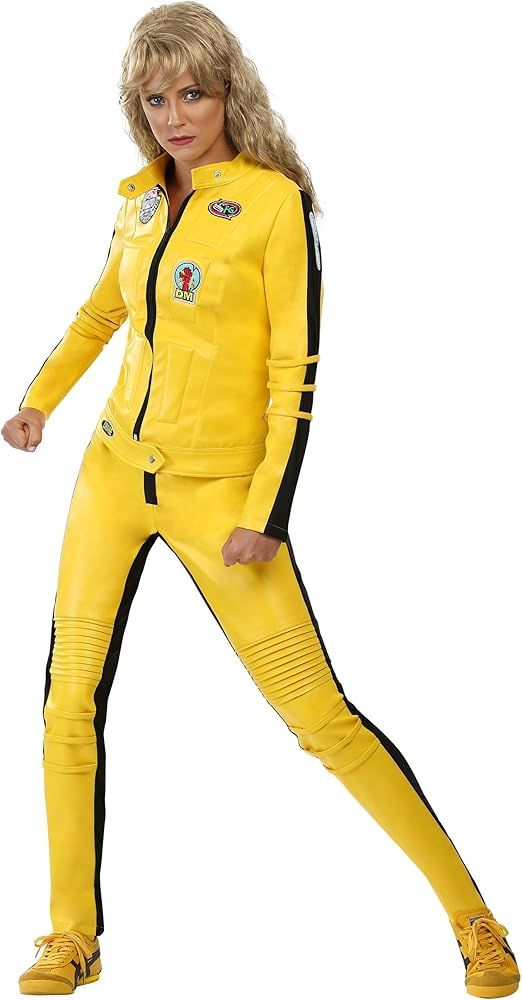 Beatrix Kiddo Costume Kill Bill Costumes for Women Yellow Motorcycle Jacket Costume | Amazon (US)