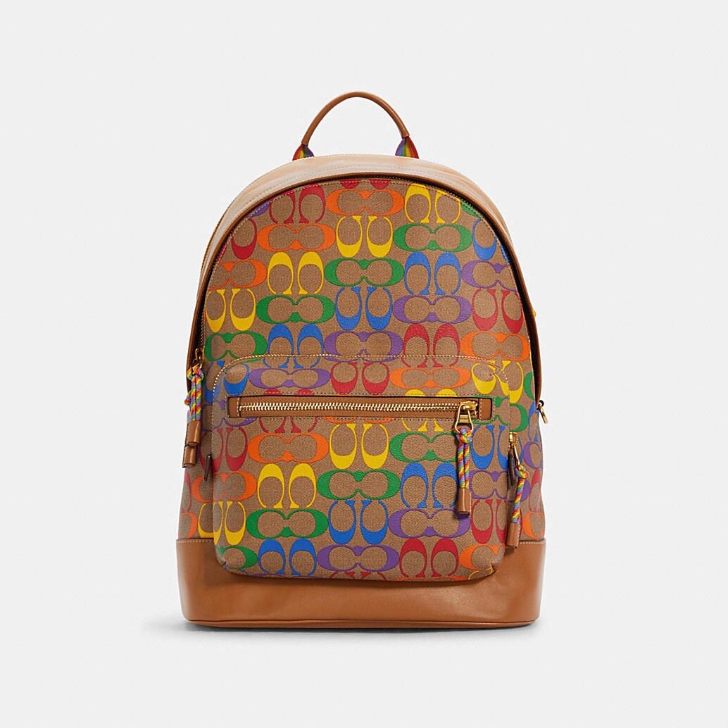West Backpack in Rainbow Signature Canvas | Coach Outlet