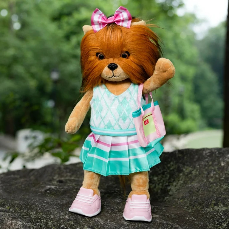 Woof & Co 15-inch Fashion Doll – Finley The Poseable Plush Yorkshire Terrier with Removable Out... | Walmart (US)