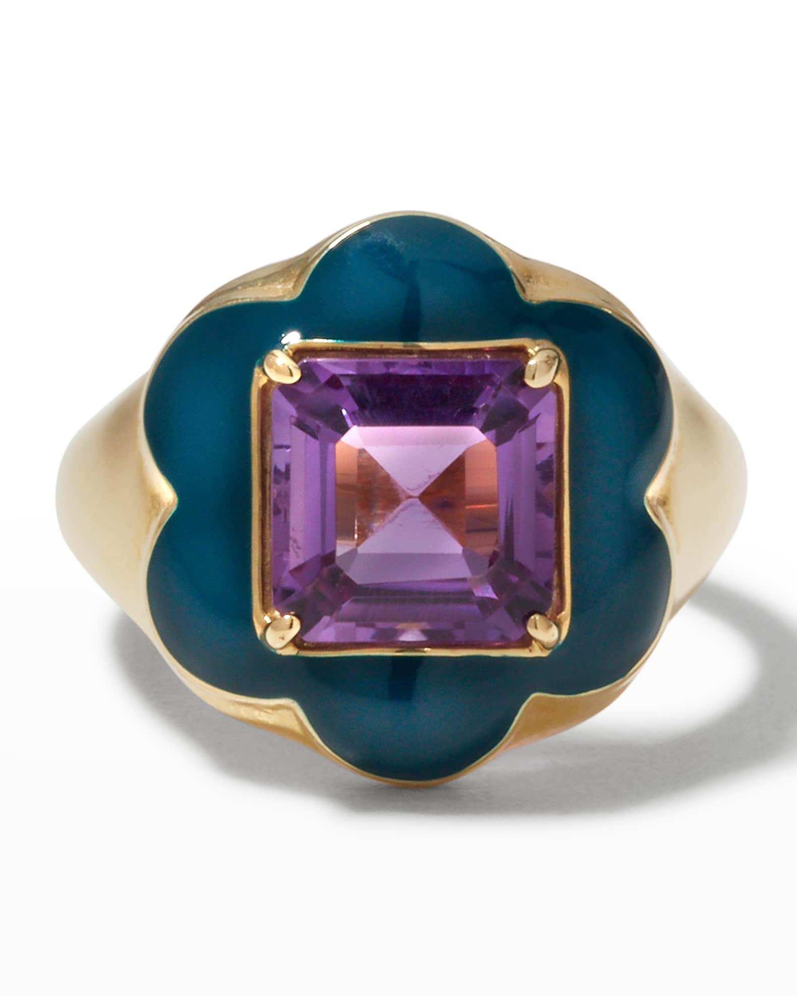 Bea Bongiasca Give Them Flowers Amethyst Ring | Neiman Marcus