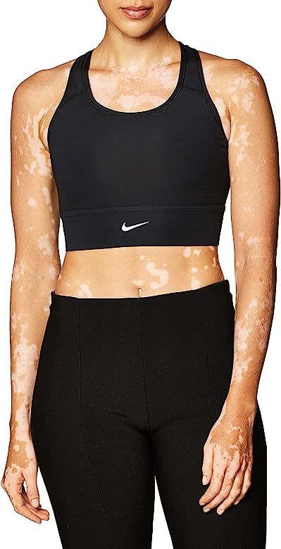 Nike Womens Swoosh Long LINE Bra CZ4496-010 Size | Amazon (US)