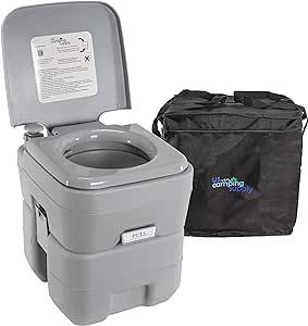 U.S. Camping Supply Portable Toilet with Carry Bag, 5.3 Gallon Waste Tank - Compact Indoor Outdoo... | Amazon (US)