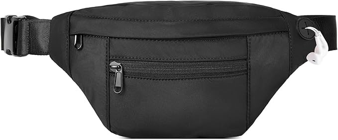 Telena Crossbody Fanny Pack for Women Men Fashion Waist Pack Belt Bag with 4-Zipper Pockets for H... | Amazon (US)
