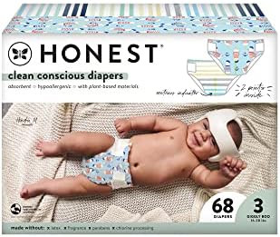 The Honest Company Clean Conscious Diapers, Orange You Cute + Feeling Nauti, Size 3, 68 Count Clu... | Amazon (US)