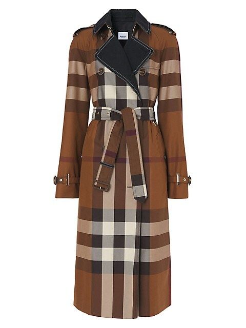 Waterloo Belted Check Trench Coat | Saks Fifth Avenue