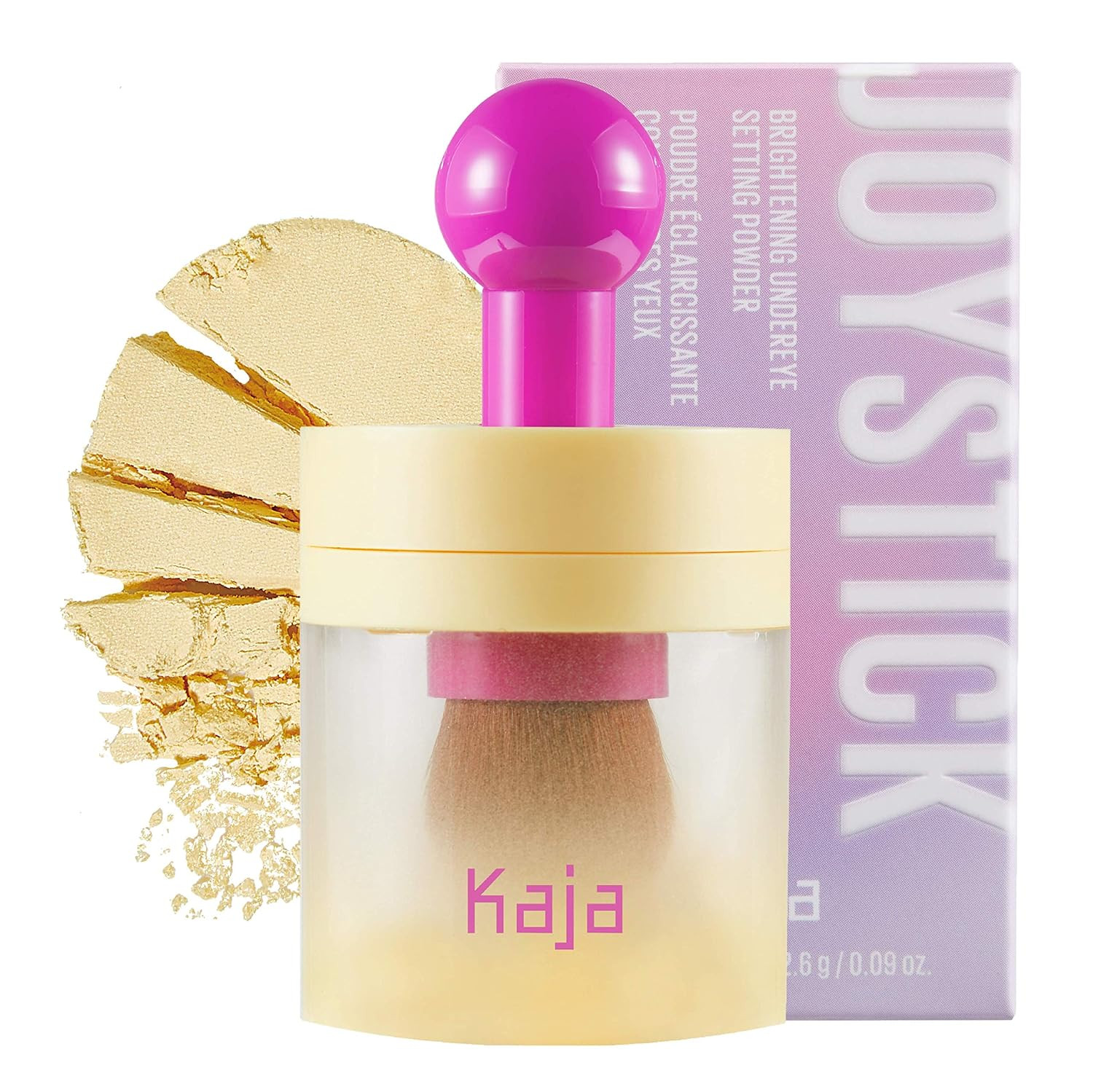 Kaja Under Eye Setting Powder - Joystick | 2 Shades, Tone Up, Loose Powder, Matte Finish, 01 Bonus Banana, 0.09 Oz | Amazon (US)