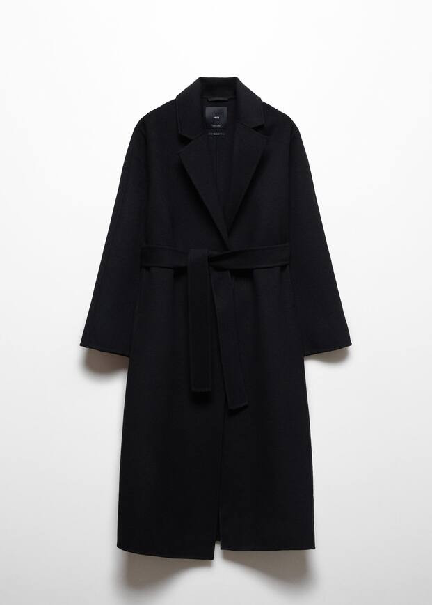 Manteau fait main avec ceinture -  Femme | Mango France | MANGO (FR)