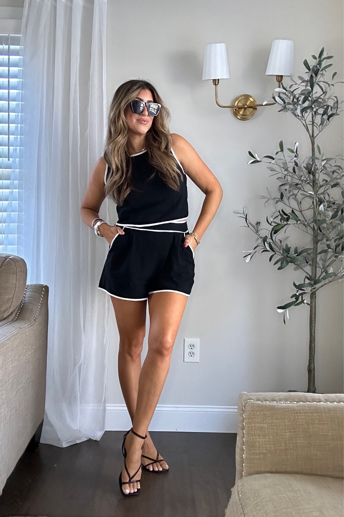 Casual chic two-piece shorts set for spring. Wearing med.

#LTKstyletip #LTKsalealert #LTKfindsunder50