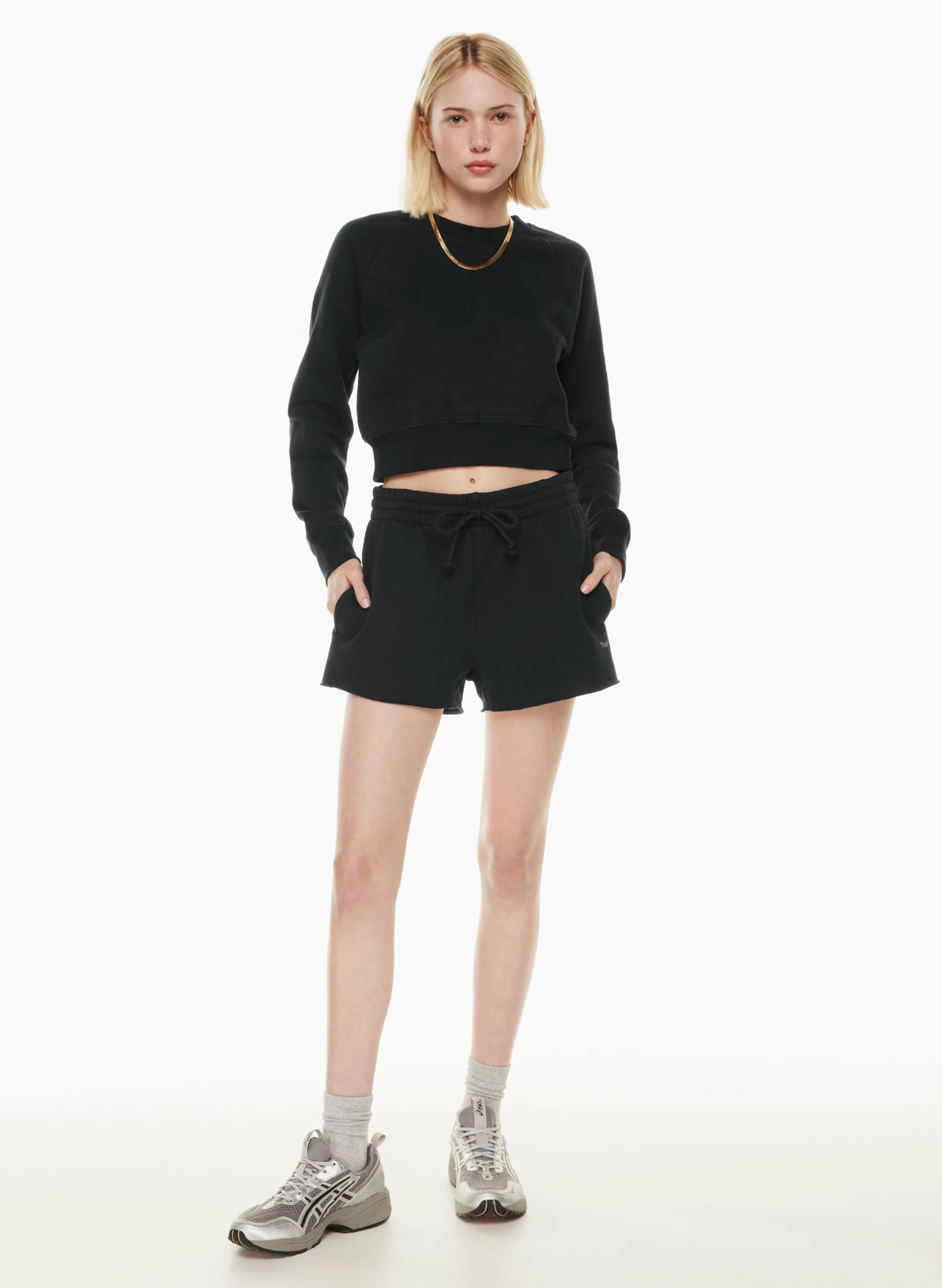 COZY FLEECE BOYFRIEND 3" SWEATSHORT | Aritzia