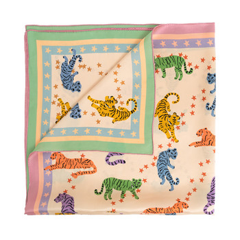 "Neon Tigers" Large Silk Scarf | Nordstrom