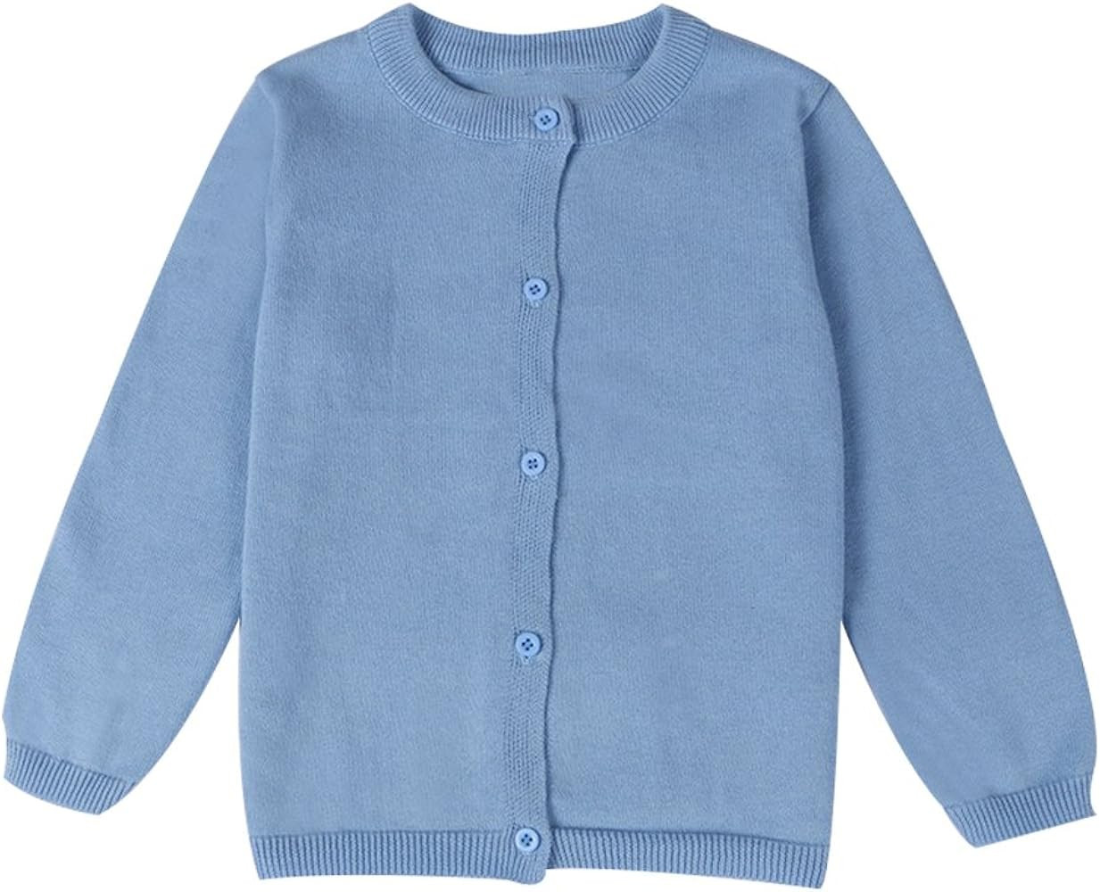 Baby Boys Girls Button-Down Cardigan Toddler Cotton Knit Sweater 1-5t Kid | Amazon (US)