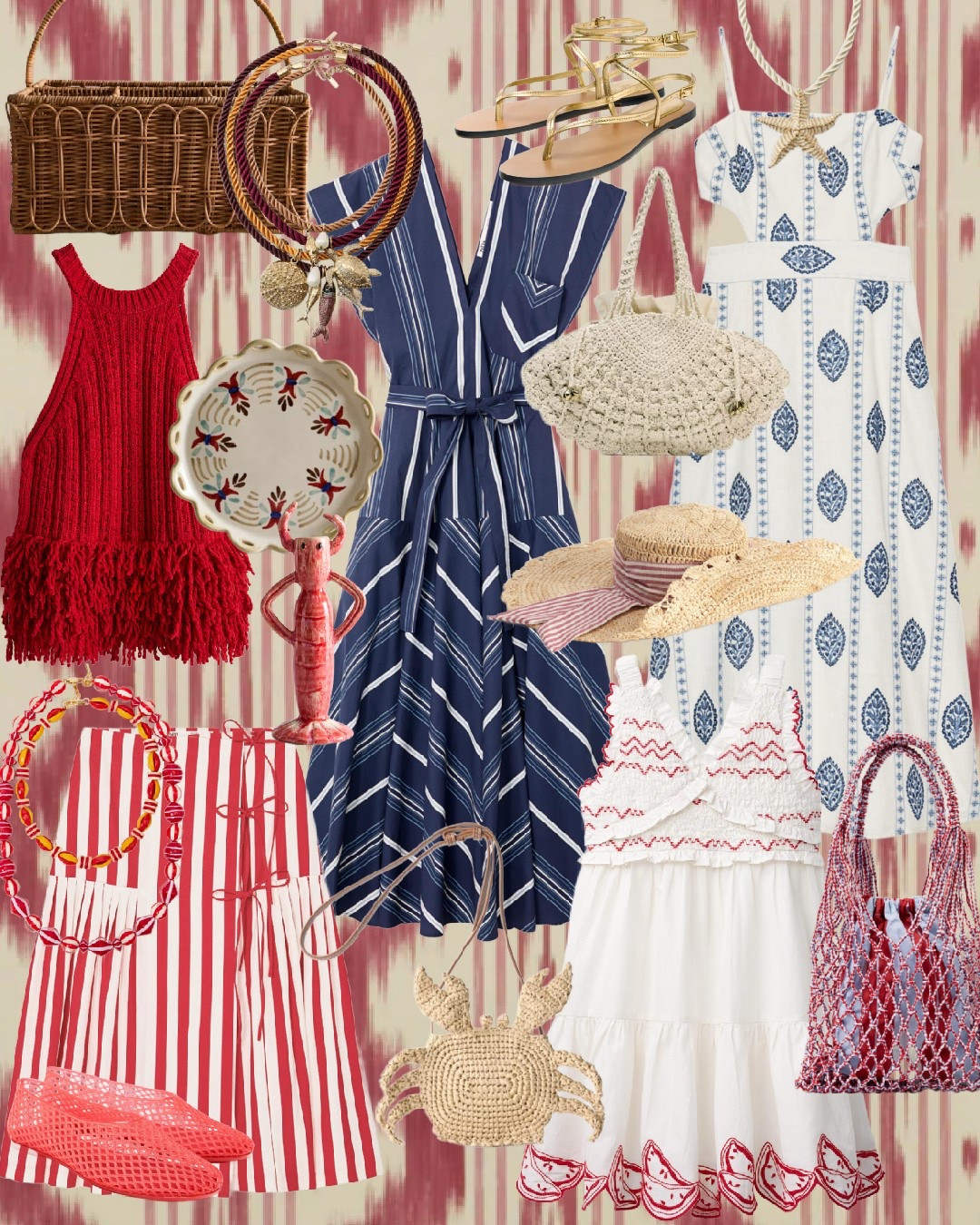 Zara new arrivals for Summer and the 4th of July are so good! 

Summer dress, wicker, shell bag, crochet, red stripes, girls dress, vacation 

#LTKSummerEdit