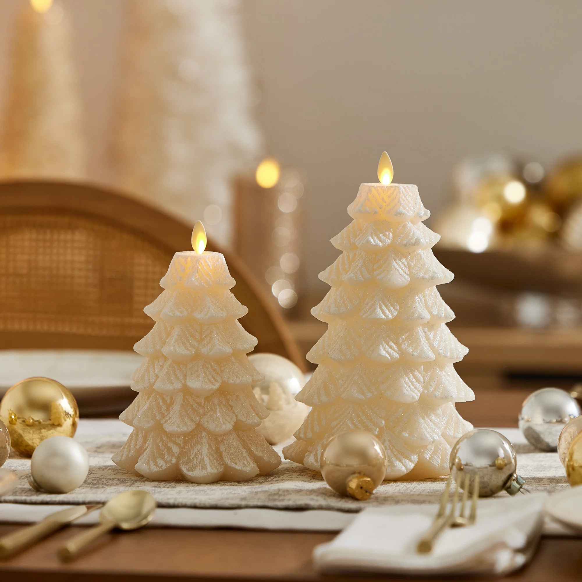 White Swan Flameless Candle Tree | Luminara